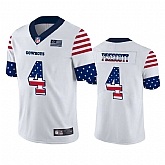 Nike Cowboys 4 Dak Prescott White USA Flag Fashion Limited Jersey Dyin,baseball caps,new era cap wholesale,wholesale hats